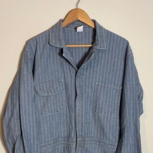 Vintage Big Ben Workwear Mechanic Coveralls Striped 46